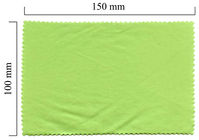 Hadřík na brýle z mikrovlákna jednobarevný - zelený 100x150