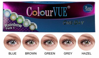 ColourVue Trublends One-Day Rainbow Pack1 - (5 párů barevných čoček) - nedioptrické