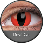 ColourVue Crazy čočky - Devil Cat (2 ks roční) - nedioptrické