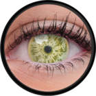 ColourVue Crazy čočky UV svítící - Glow Ice Yellow (2 ks roční) - nedioptrické
