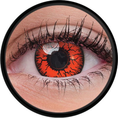 ColourVue Crazy čočky - Red Monster (2 ks tříměsíční) - nedioptrické