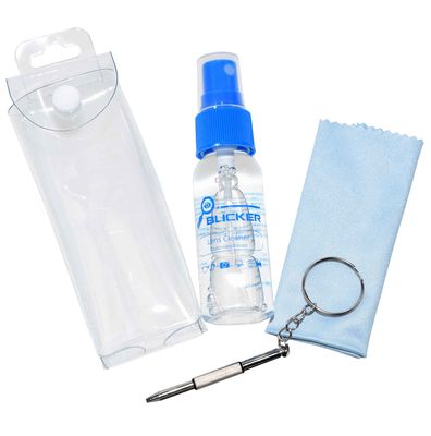 Sada na čištění brýlí čirá - sprej 30 ml