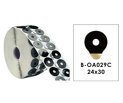 Lepicí podložky EXTRA silné - pro automatické brusky 30 mm x 24 mm, 1000 ks - černé velké