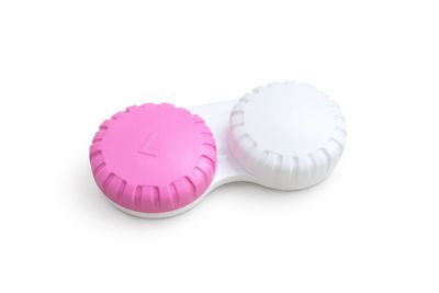 Klasické pouzdro dvoubarevné - bílo-růžové