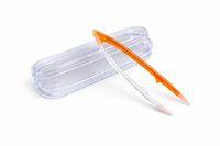 Pinzeta na kontaktní čočky v pouzdře, velká - oranžovo-trasparentní