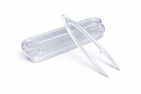 Pinzeta na kontaktní čočky v pouzdře, velká - trasparentní