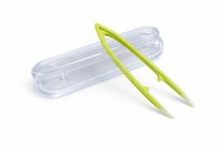 Pinzeta na kontaktní čočky v pouzdře, velká - zelená