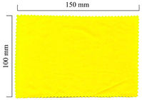 Hadřík na brýle z mikrovlákna jednobarevný - žlutý 100x150