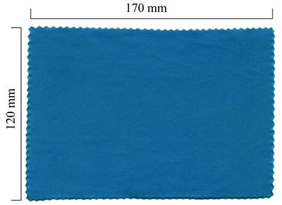 Hadřík na brýle z mikrovlákna jednobarevný - modrý 120x170