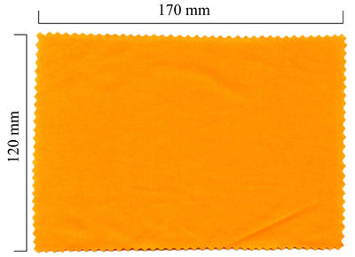 Hadřík na brýle z mikrovlákna jednobarevný - oranžový 120x170
