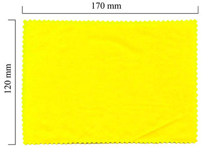 Hadřík na brýle z mikrovlákna jednobarevný - žlutý 120x170