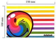 Hadřík na brýle z mikrovlákna Smiley - duha