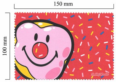 Hadřík na brýle z mikrovlákna Smiley - klaun