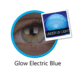 ColourVue Crazy čočky UV svítící - Electric Blue (2 ks roční) - nedioptrické