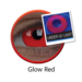 ColourVue Crazy čočky UV svítící - Glow Red (2 ks roční) - nedioptrické